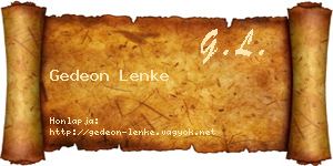 Gedeon Lenke névjegykártya